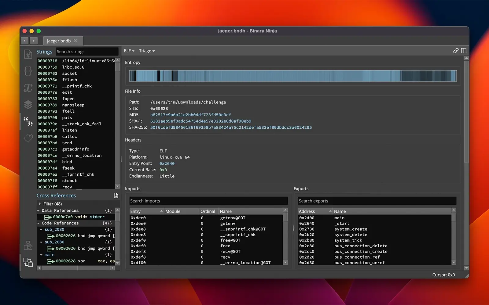 Binary Ninja For Mac v4.2.6455 二进制交互式反汇编软件