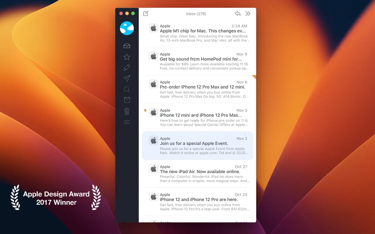 Airmail 5 For Mac v5.8.12 专业的Email客户端