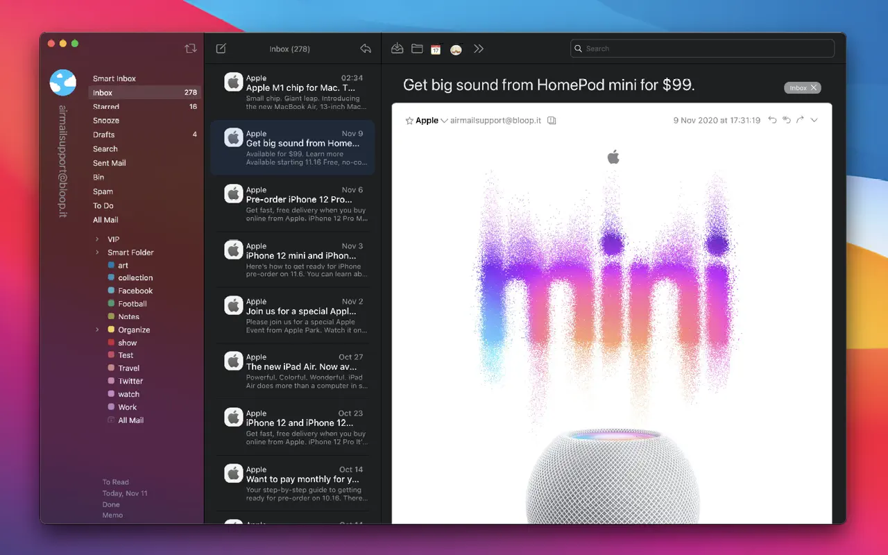 Airmail 5 For Mac v5.8.12 专业的Email客户端