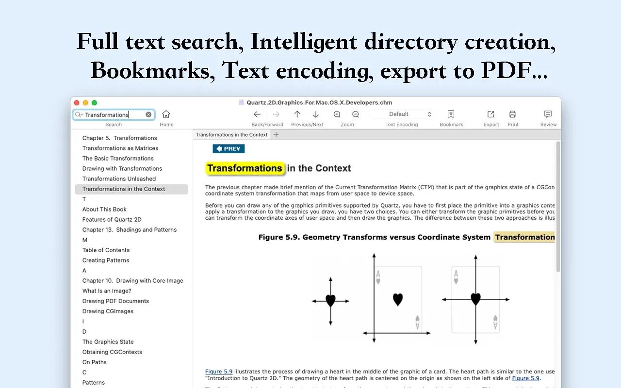 CHM Reader Pro For Mac v2.7.0 强大的CHM阅读器