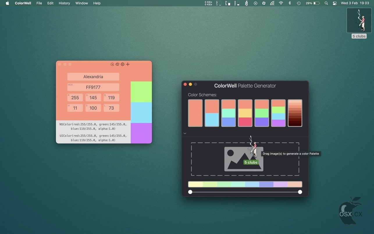 ColorWell For Mac v7.8 强大的调色板软件