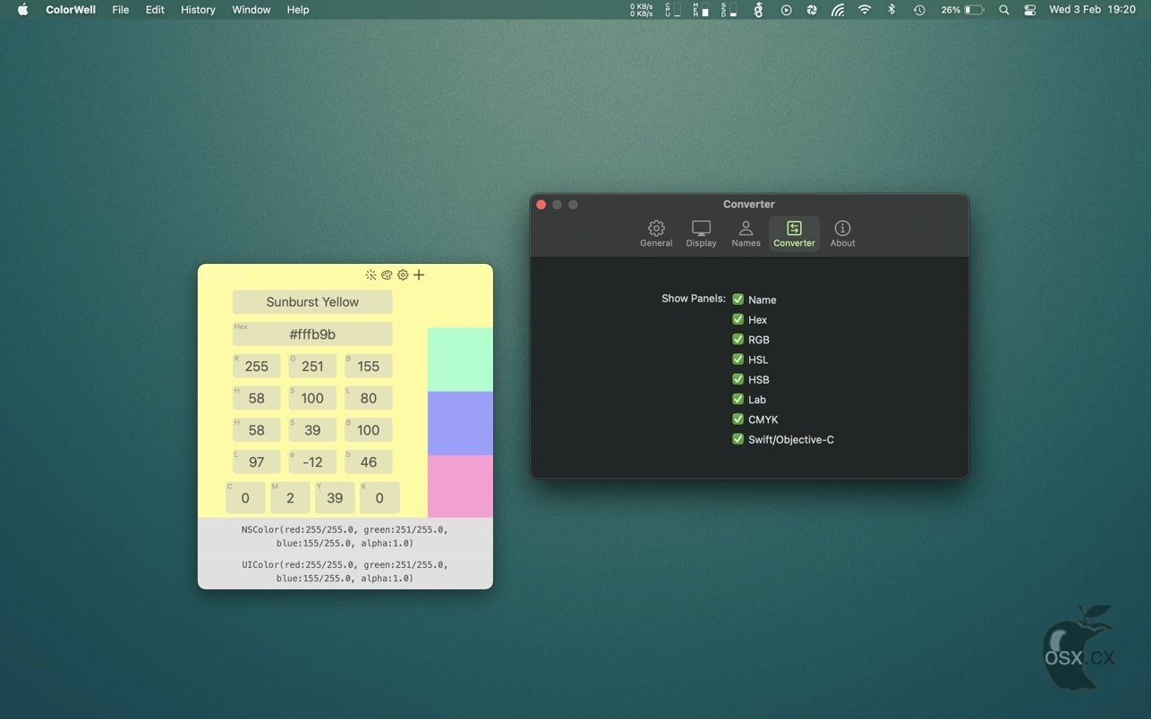 ColorWell For Mac v7.8 强大的调色板软件