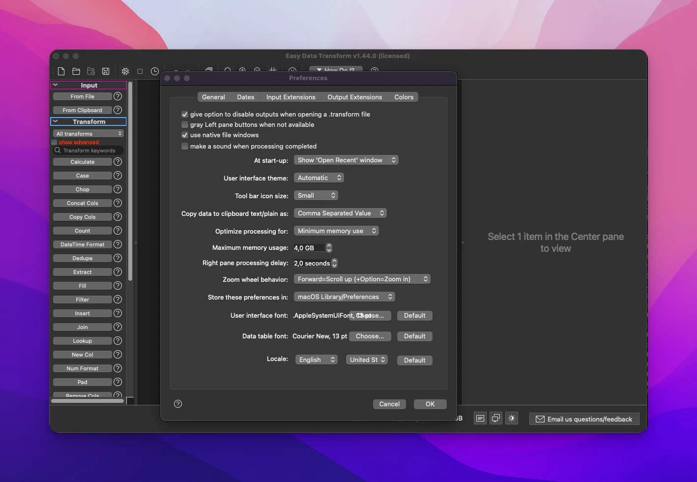 Easy Data Transform For Mac v2.2.0 专业的数据转换软件
