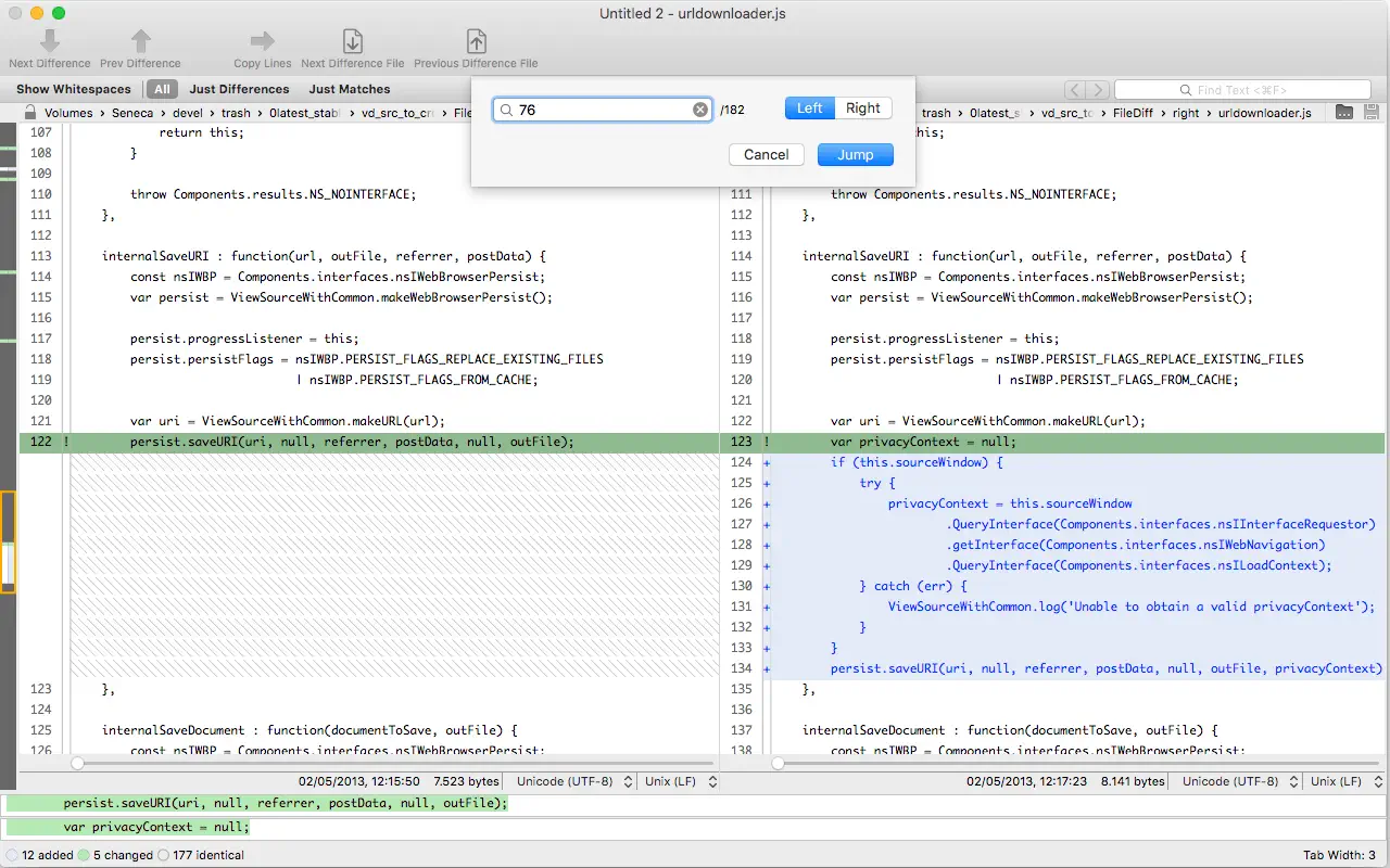 VisualDiffer For Mac v1.8.10 多文件夹文件对比比较工具