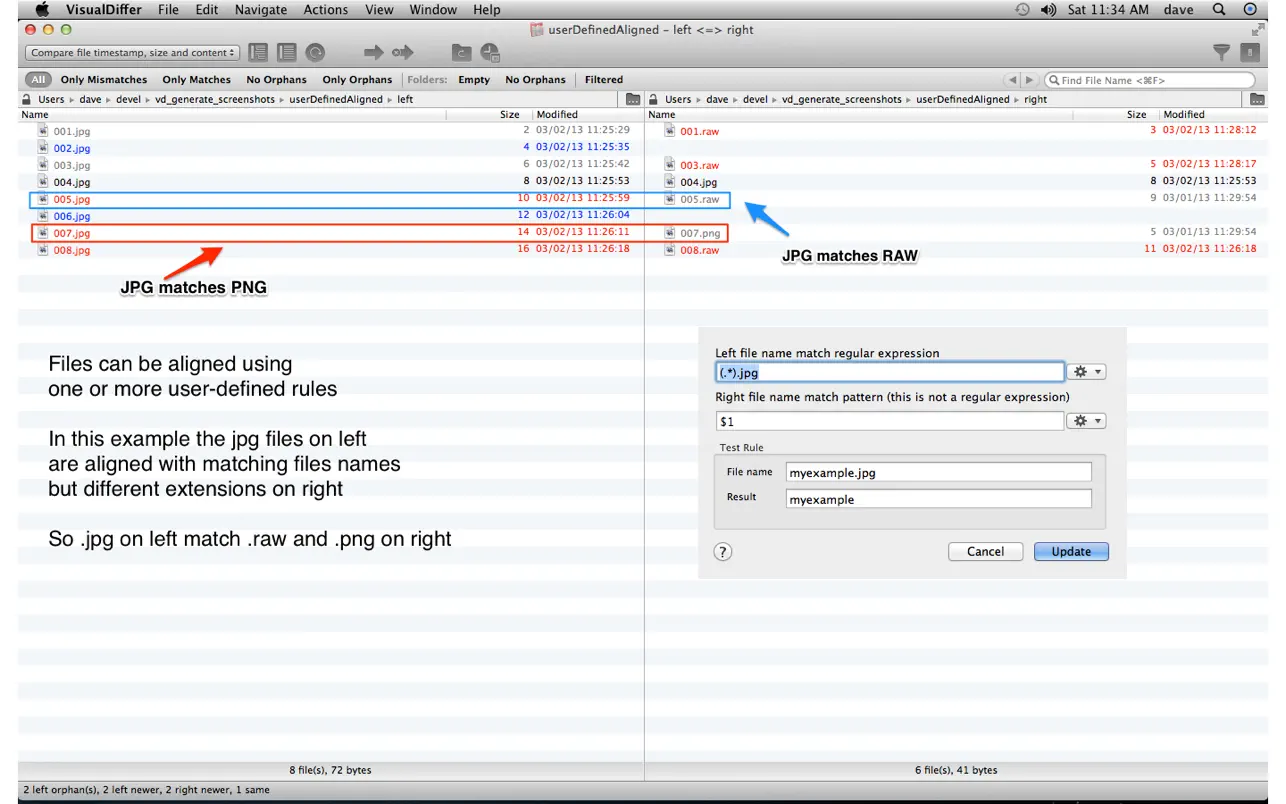 VisualDiffer For Mac v1.8.10 多文件夹文件对比比较工具
