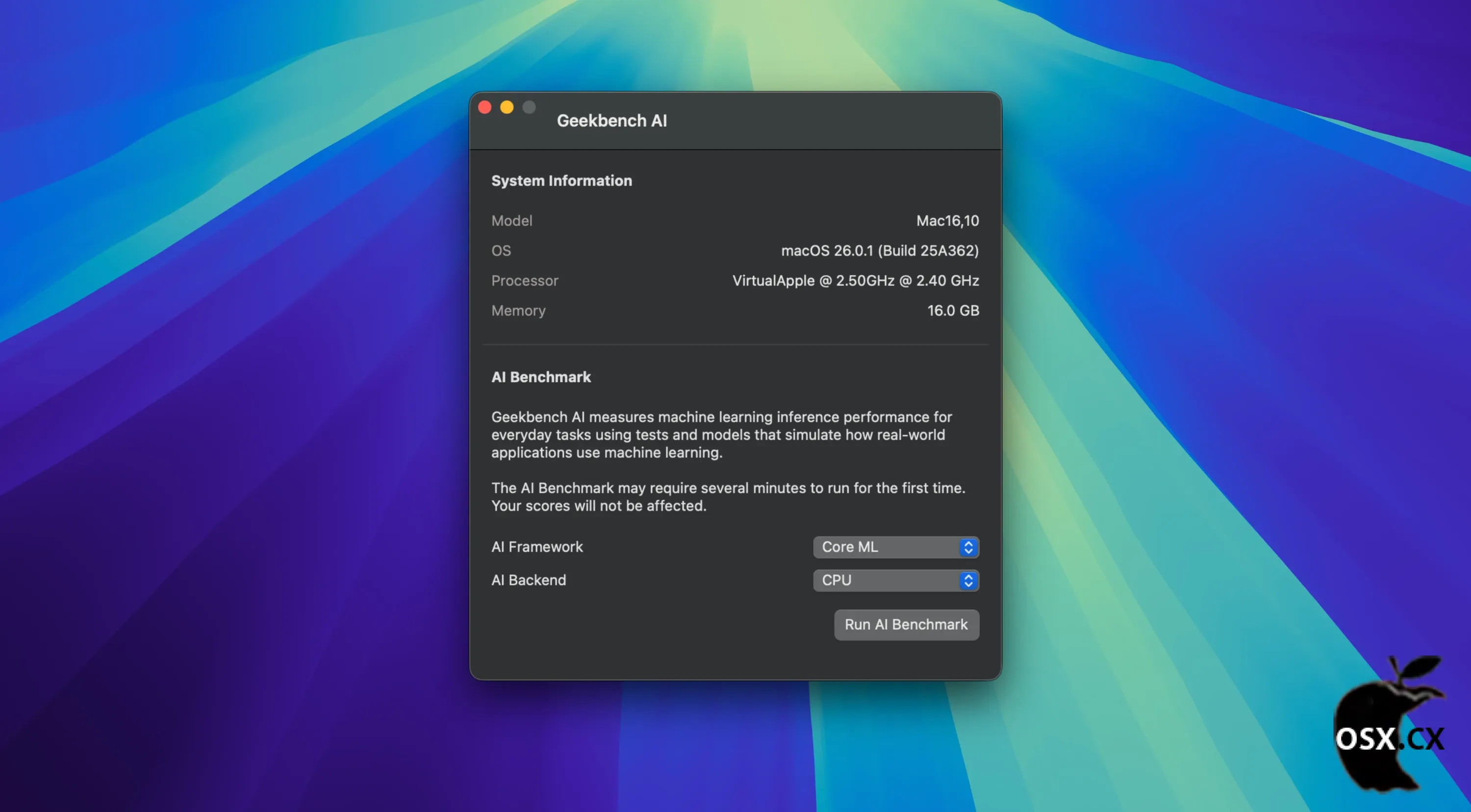 Geekbench AI For Mac