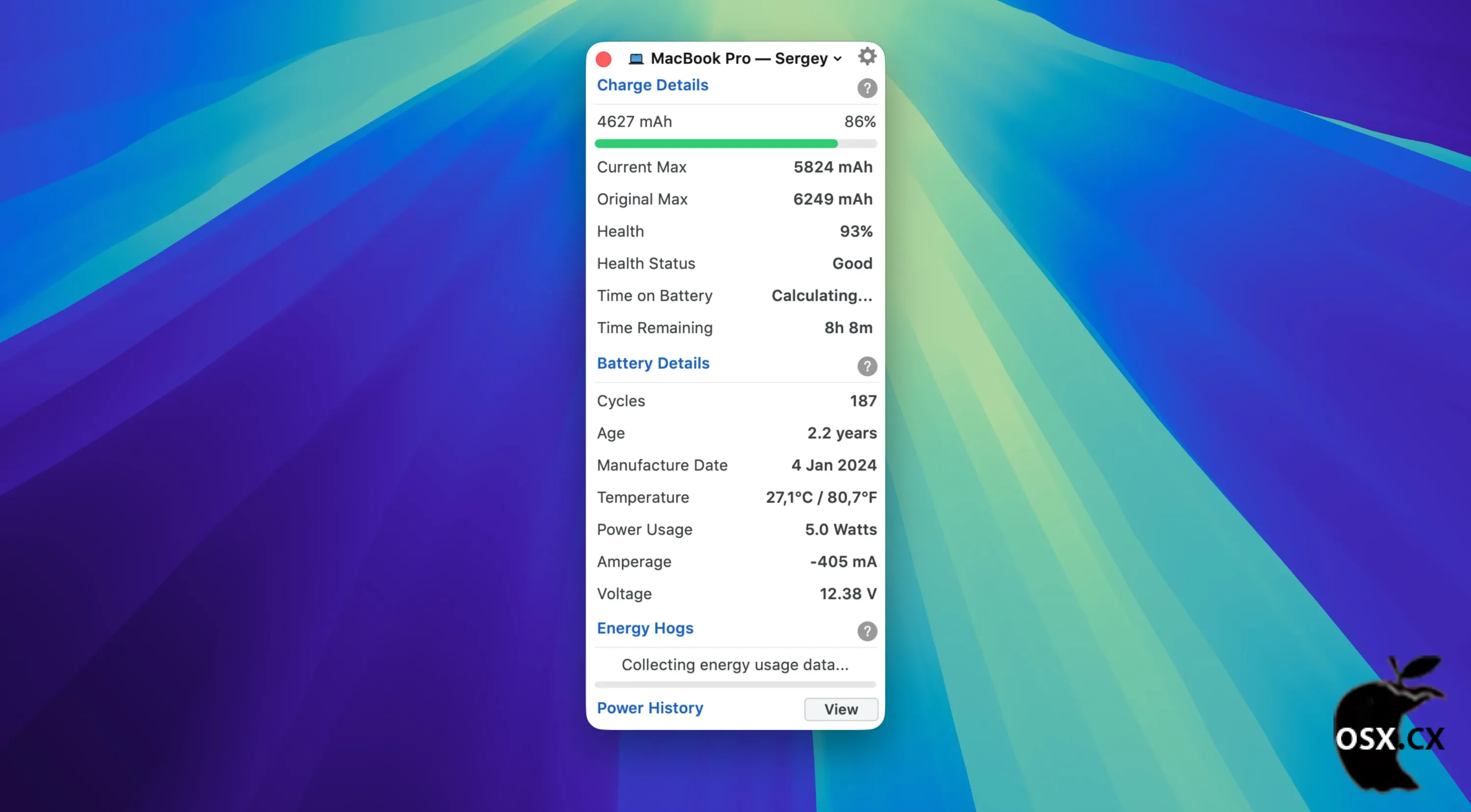 Battery Health For Mac v3.01 实用的电池监控软件