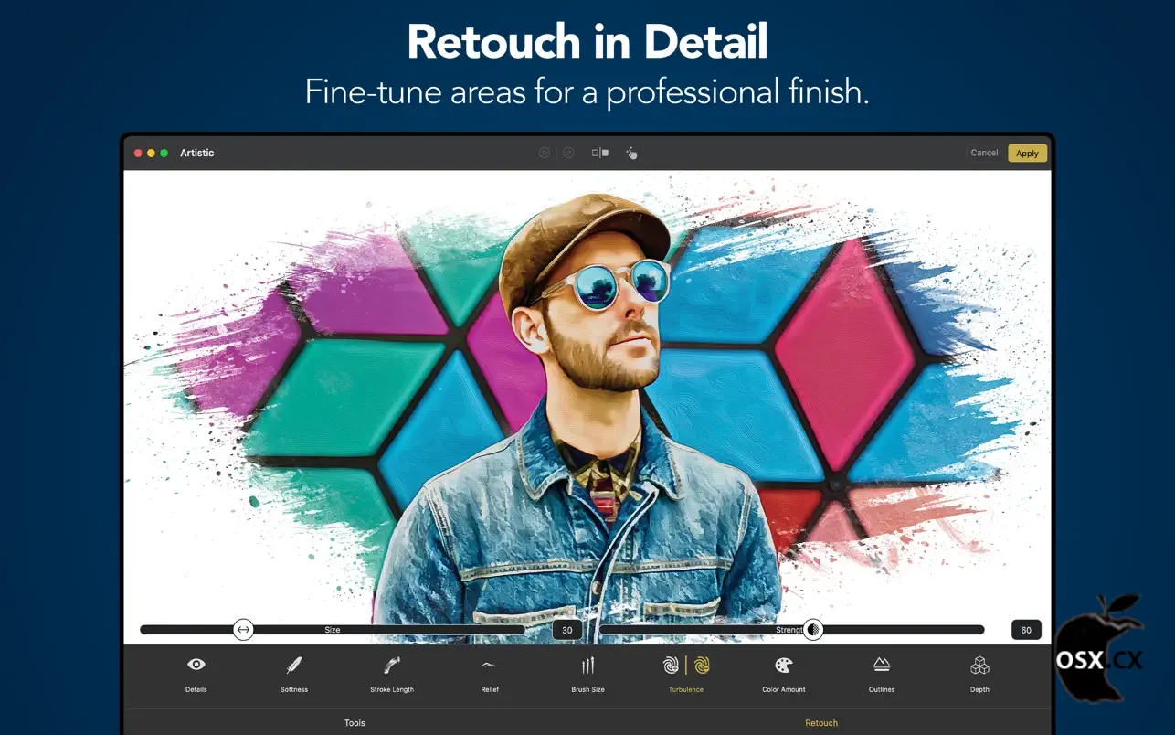 Oilbrush For Mac v5.3.5 强大的一键将照片变经典油画软件