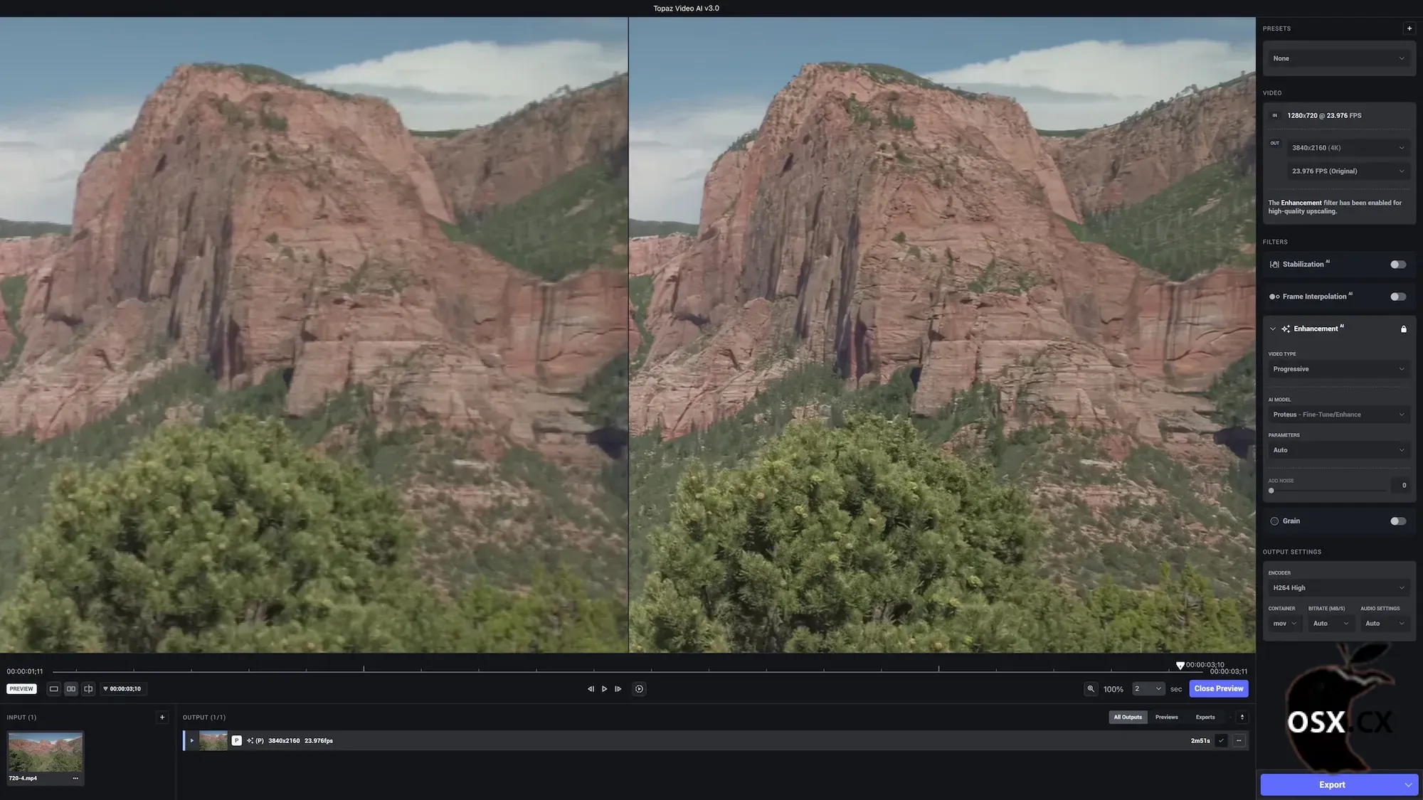 Topaz Video Pro For Mac v1.6.0 专业的AI视频增强后期工具