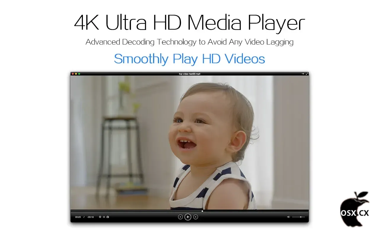 Total Video Player For Mac v3.2.0 全功能高清视频播放器